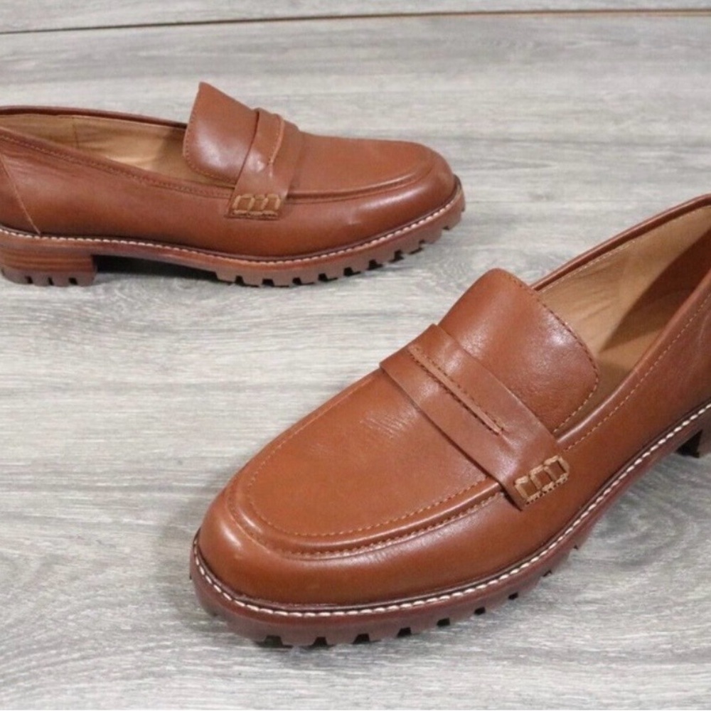 Madewell Corrine Brown Leather
Lugsole Loafer Slip On Casual Shoe